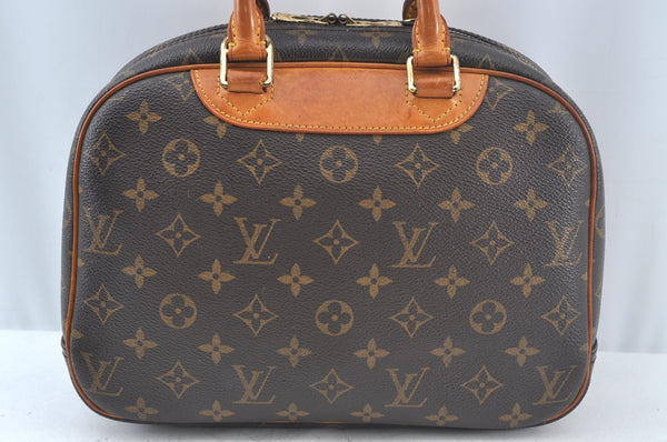 Authentic Louis Vuitton Monogram Trouville Hand Bag Purse M42228 LV 6539J
