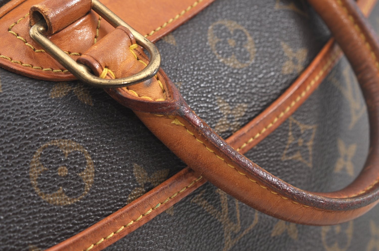 Authentic Louis Vuitton Monogram Trouville Hand Bag Purse M42228 LV 6539J