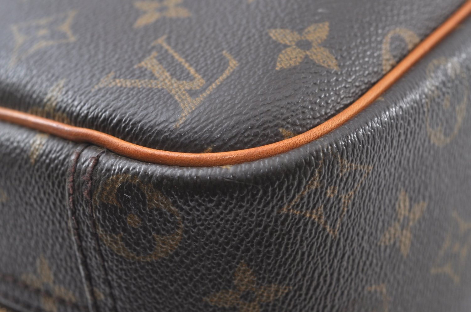 Authentic Louis Vuitton Monogram Trouville Hand Bag Purse M42228 LV 6539J