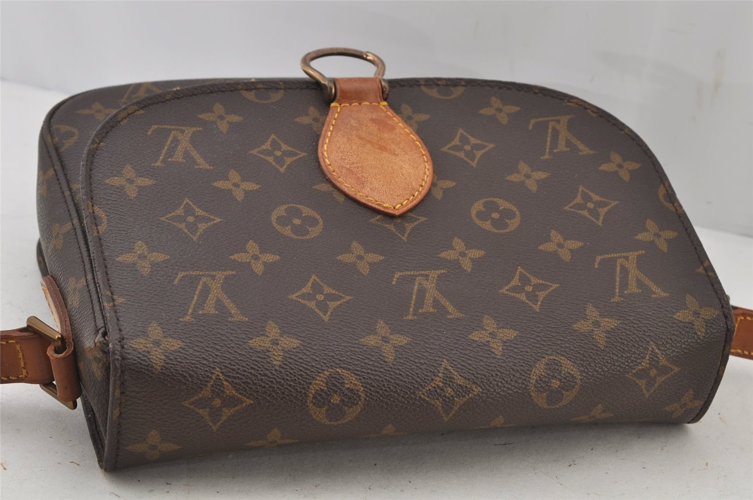 Authentic Louis Vuitton Monogram Saint Cloud GM M51242 Shoulder Cross Bag 6540J