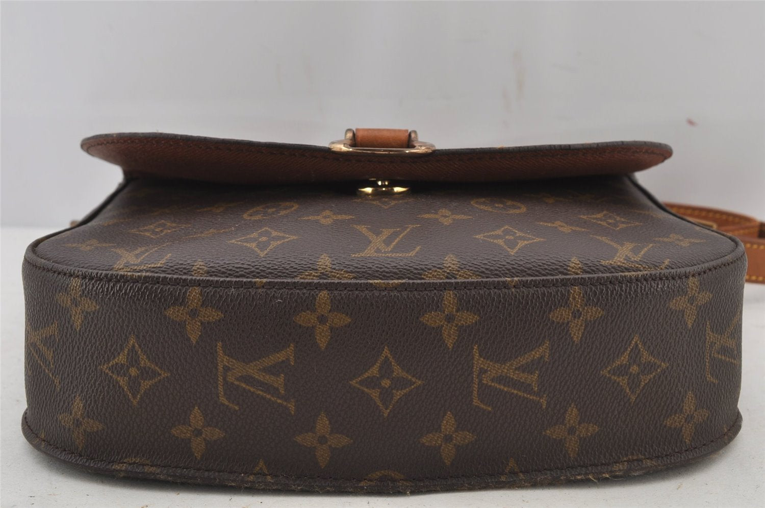 Authentic Louis Vuitton Monogram Saint Cloud GM M51242 Shoulder Cross Bag 6540J