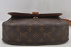 Authentic Louis Vuitton Monogram Saint Cloud GM M51242 Shoulder Cross Bag 6540J