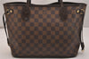 Authentic Louis Vuitton Damier Neverfull PM Shoulder Tote Bag N51109 LV 6543J