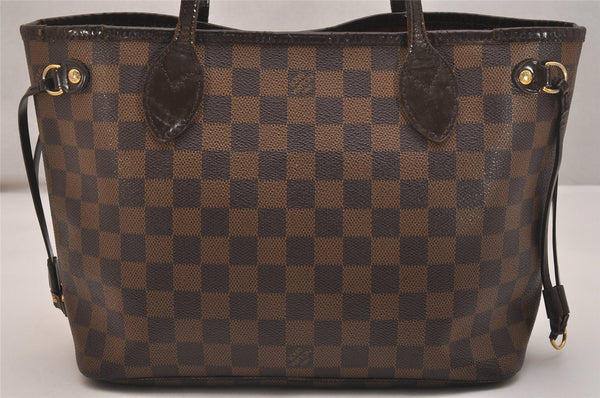 Authentic Louis Vuitton Damier Neverfull PM Shoulder Tote Bag N51109 LV 6543J