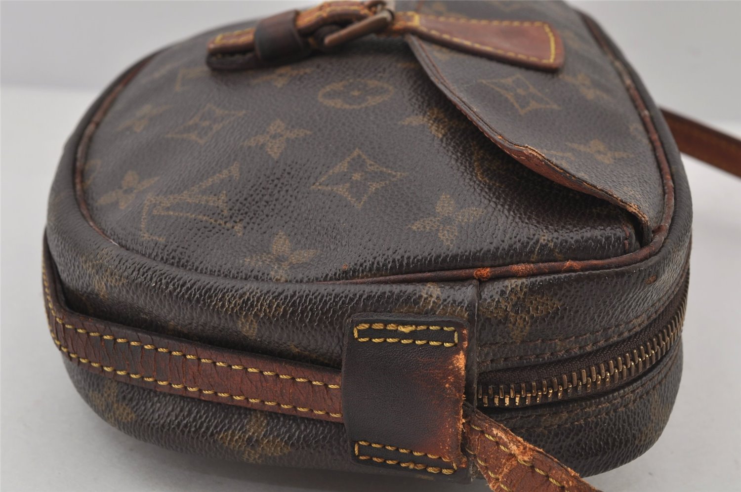 Auth Louis Vuitton Monogram Jeune Fille PM M51227 Shoulder Cross Bag Junk 6544J
