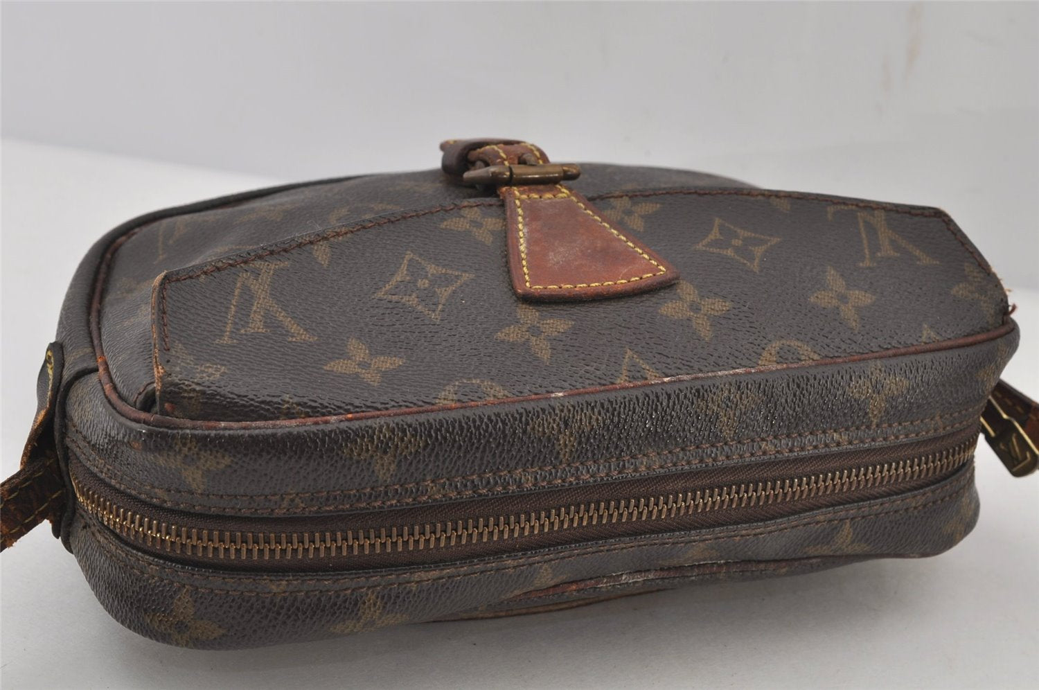 Auth Louis Vuitton Monogram Jeune Fille PM M51227 Shoulder Cross Bag Junk 6544J