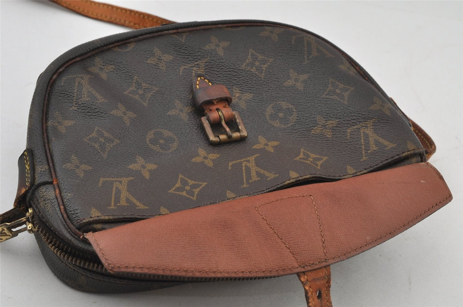 Auth Louis Vuitton Monogram Jeune Fille PM M51227 Shoulder Cross Bag Junk 6544J