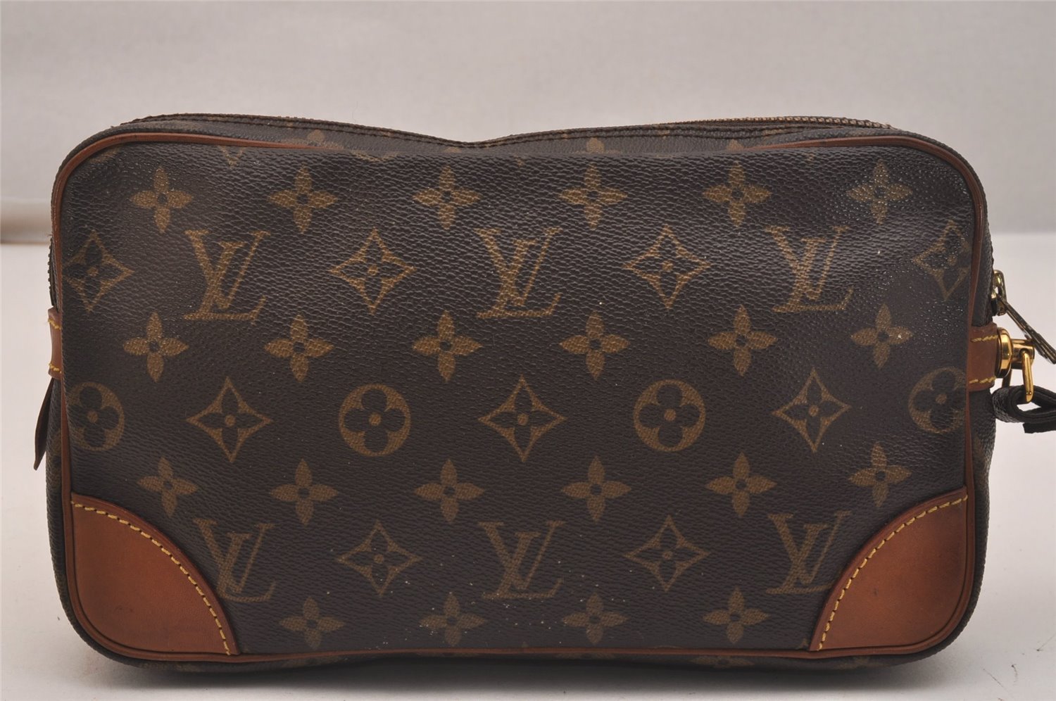 Authentic Louis Vuitton Monogram Marly Dragonne GM M51825 Clutch Hand Bag 6545J