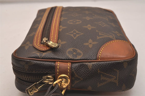 Authentic Louis Vuitton Monogram Marly Dragonne GM M51825 Clutch Hand Bag 6545J