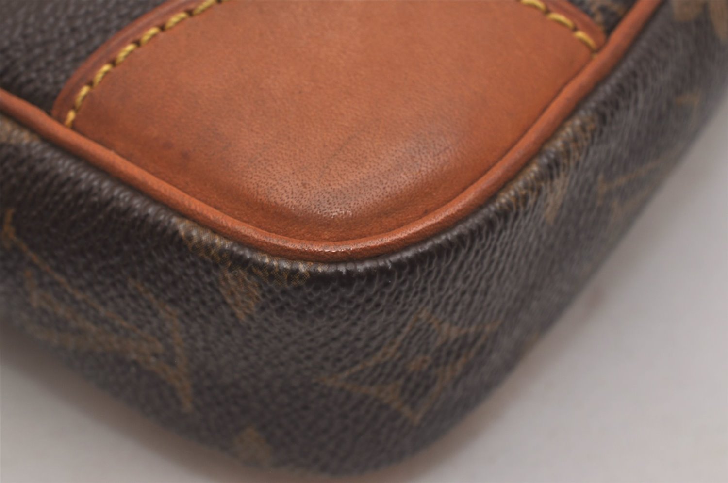 Authentic Louis Vuitton Monogram Marly Dragonne GM M51825 Clutch Hand Bag 6545J