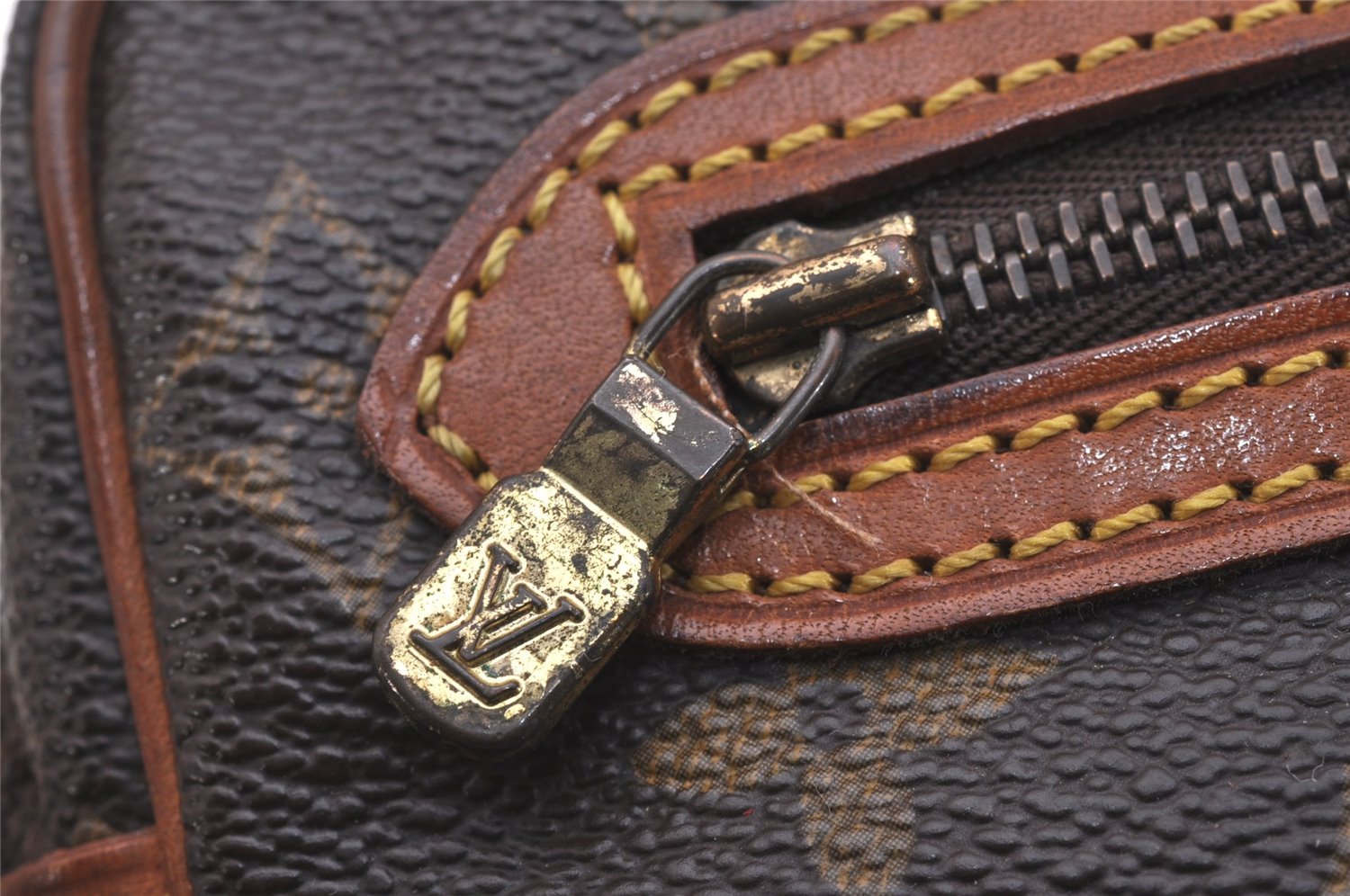 Authentic Louis Vuitton Monogram Marly Dragonne GM M51825 Clutch Hand Bag 6545J