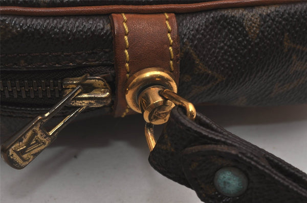 Authentic Louis Vuitton Monogram Marly Dragonne GM M51825 Clutch Hand Bag 6545J