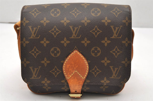 Authentic Louis Vuitton Monogram Cartouchiere MM M51253 Shoulder Cross Bag 6545K