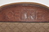 Authentic CELINE Macadam Blason Pattern Pouch Purse PVC Leather Beige 6546J