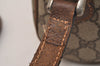 Authentic GUCCI Web Sherry Line Shoulder Cross Bag GG PVC Leather Brown 6549J