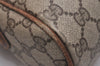 Authentic GUCCI Web Sherry Line Shoulder Cross Bag GG PVC Leather Brown 6549J