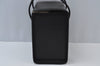 Authentic BURBERRY Vintage Check Leather Hand Bag Purse Black 6550J