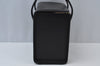 Authentic BURBERRY Vintage Check Leather Hand Bag Purse Black 6550J