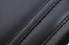 Authentic BURBERRY Vintage Check Leather Hand Bag Purse Black 6550J