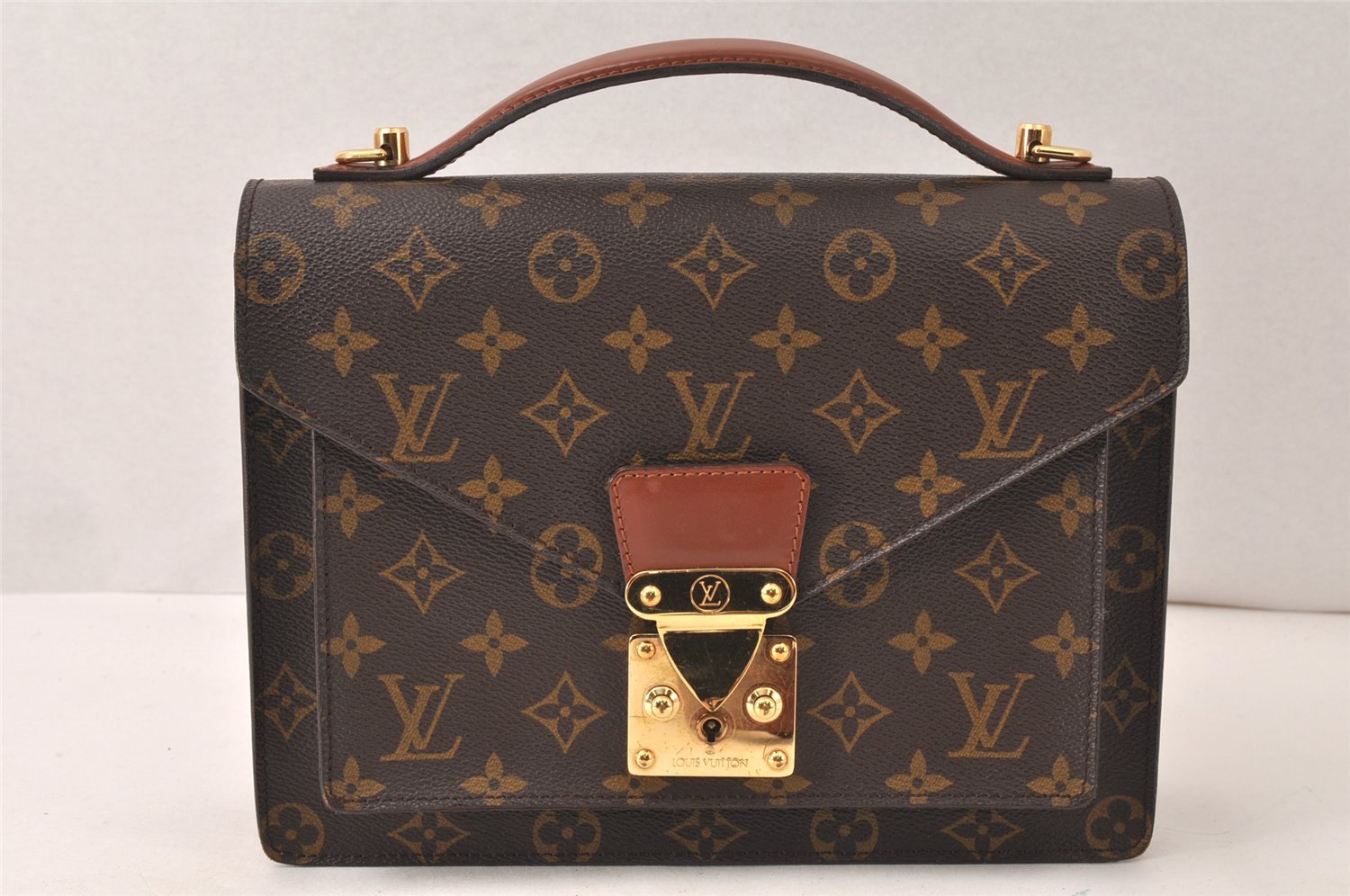 Authentic Louis Vuitton Monogram Monceau 2Way Shoulder Hand Bag M51187 LV 6550K