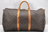 Authentic Louis Vuitton Monogram Keepall Bandouliere 50 M41416 Boston Bag 6551K