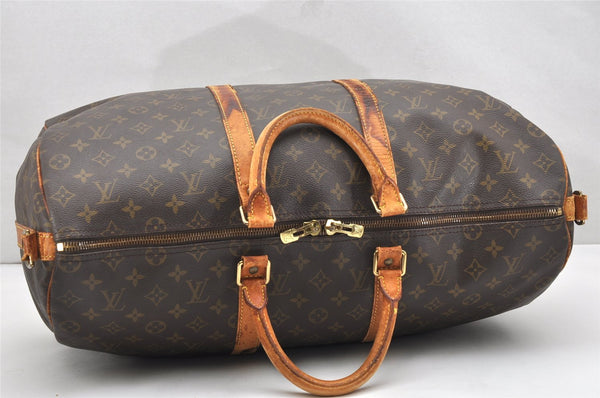 Authentic Louis Vuitton Monogram Keepall Bandouliere 50 M41416 Boston Bag 6551K