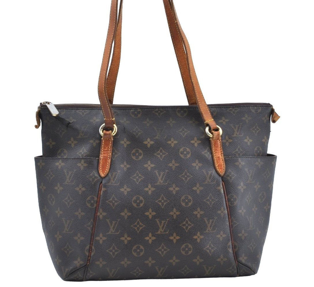 Authentic Louis Vuitton Monogram Totally MM Shoulder Tote Bag M41015 LV 6552G