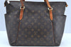 Authentic Louis Vuitton Monogram Totally MM Shoulder Tote Bag M41015 LV 6552G