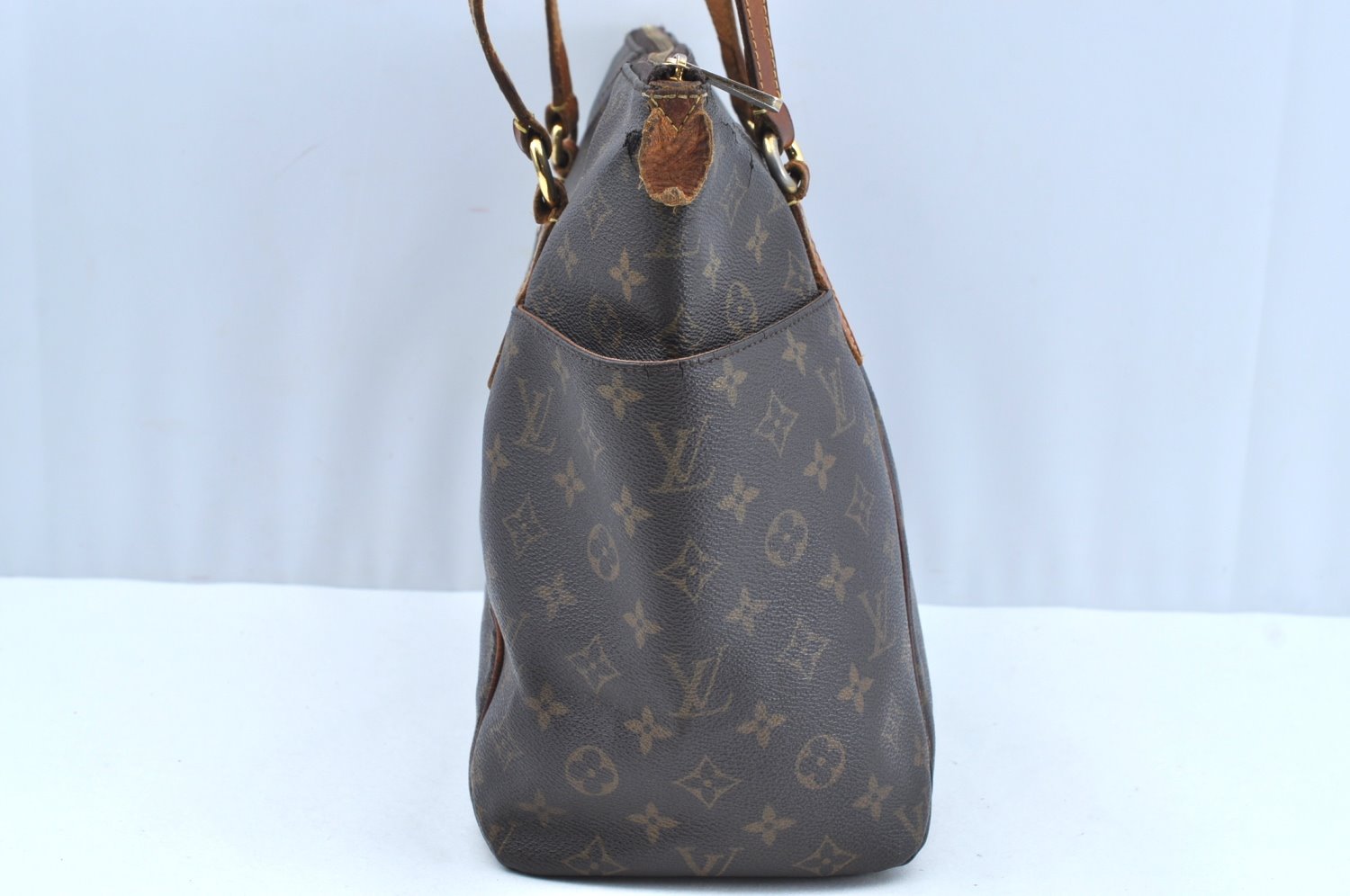 Authentic Louis Vuitton Monogram Totally MM Shoulder Tote Bag M41015 LV 6552G