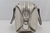 Authentic GUCCI GG Imprime Hand Boston Bag GG PVC Leather 272375 Silver 6552J