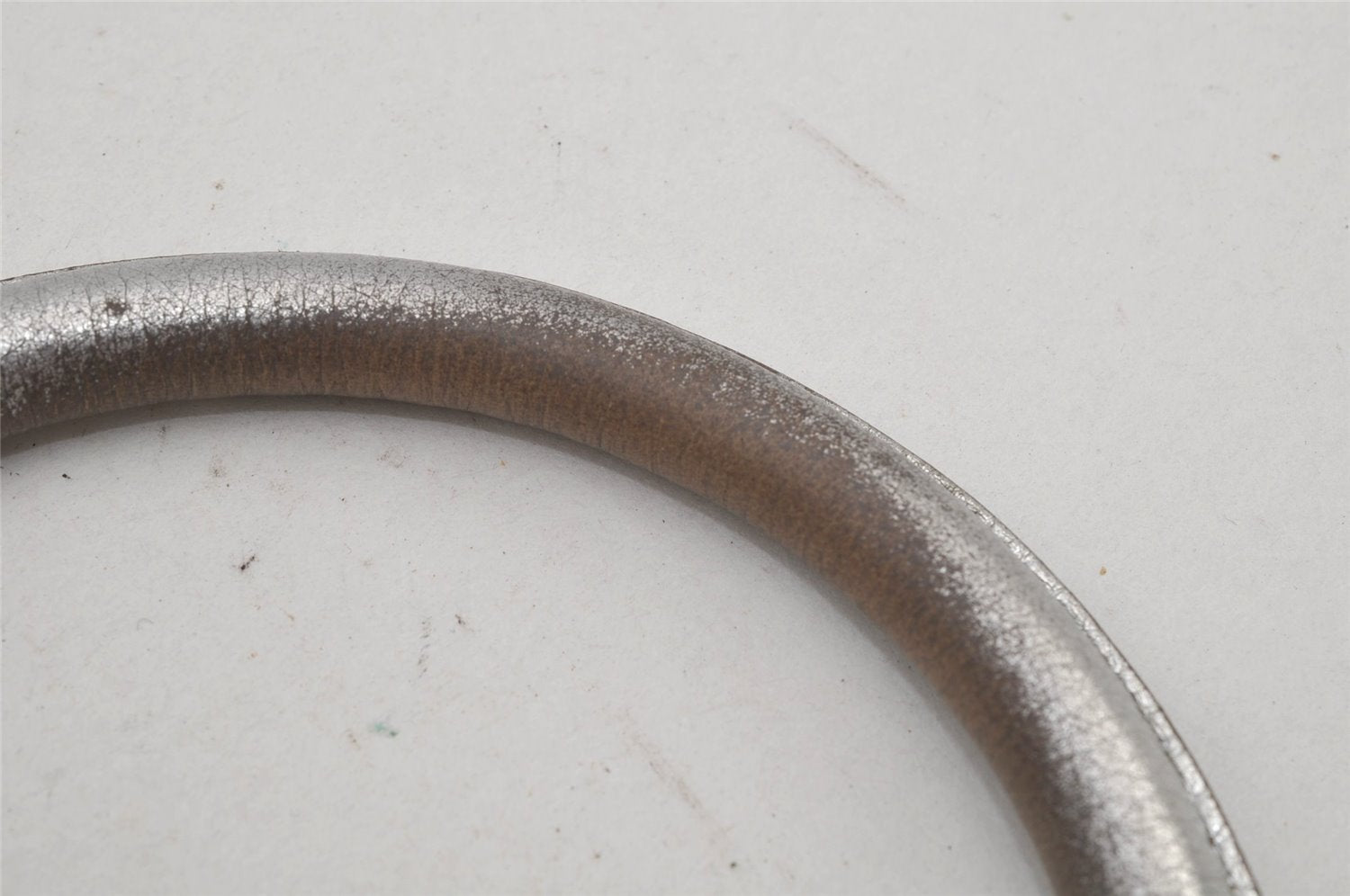 Authentic GUCCI GG Imprime Hand Boston Bag GG PVC Leather 272375 Silver 6552J