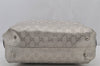 Authentic GUCCI GG Imprime Hand Boston Bag GG PVC Leather 272375 Silver 6552J