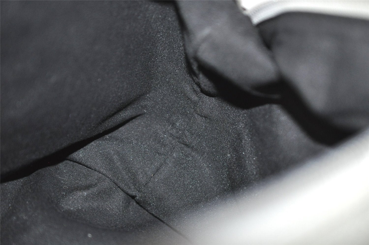 Authentic GUCCI GG Imprime Hand Boston Bag GG PVC Leather 272375 Silver 6552J