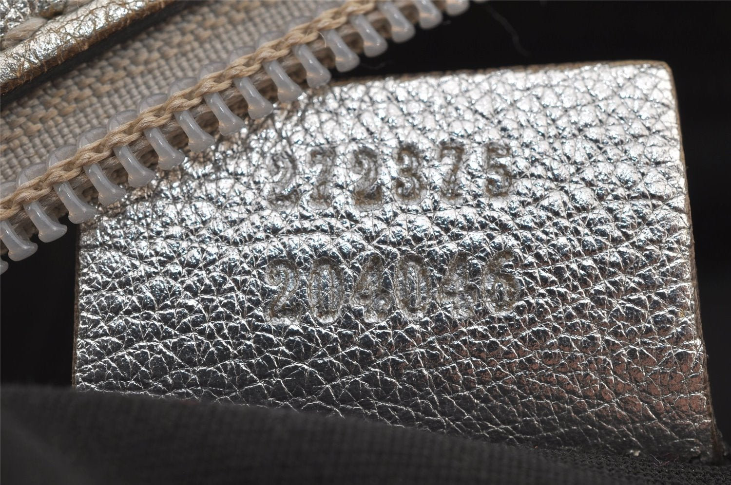 Authentic GUCCI GG Imprime Hand Boston Bag GG PVC Leather 272375 Silver 6552J