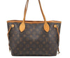 Authentic Louis Vuitton Monogram Neverfull PM Shoulder Tote Bag M40155 LV 6552K