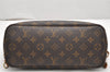 Authentic Louis Vuitton Monogram Neverfull PM Shoulder Tote Bag M40155 LV 6552K