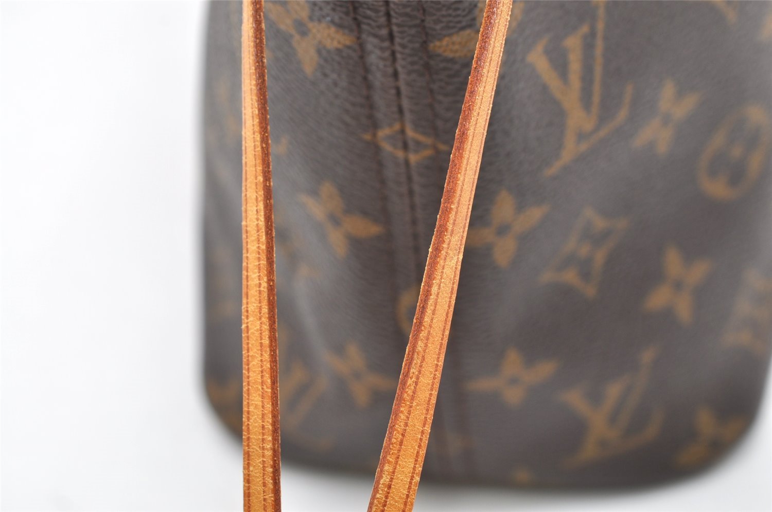 Authentic Louis Vuitton Monogram Neverfull PM Shoulder Tote Bag M40155 LV 6552K