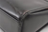 Authentic YVES SAINT LAURENT Hand Bag Purse Leather Black 6553J