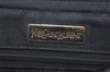 Authentic YVES SAINT LAURENT Hand Bag Purse Leather Black 6553J