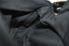 Authentic FENDI Mamma Baguette Shoulder Hand Bag Jersey Leather Black 6554I