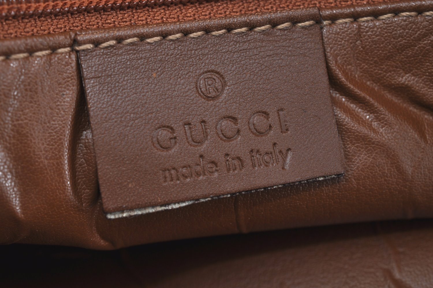 Authentic GUCCI Web Sherry Line Shoulder Bag GG Canvas Leather Brown 6555H