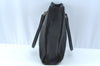 Authentic PRADA TESSUTO VITEL Nylon Leather Tote Hand Bag BN0280 Black 6556I