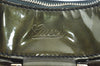 Authentic GUCCI Vintage Abbey Shoulder Hand Bag Enamel 189833 Khaki Green 6557J