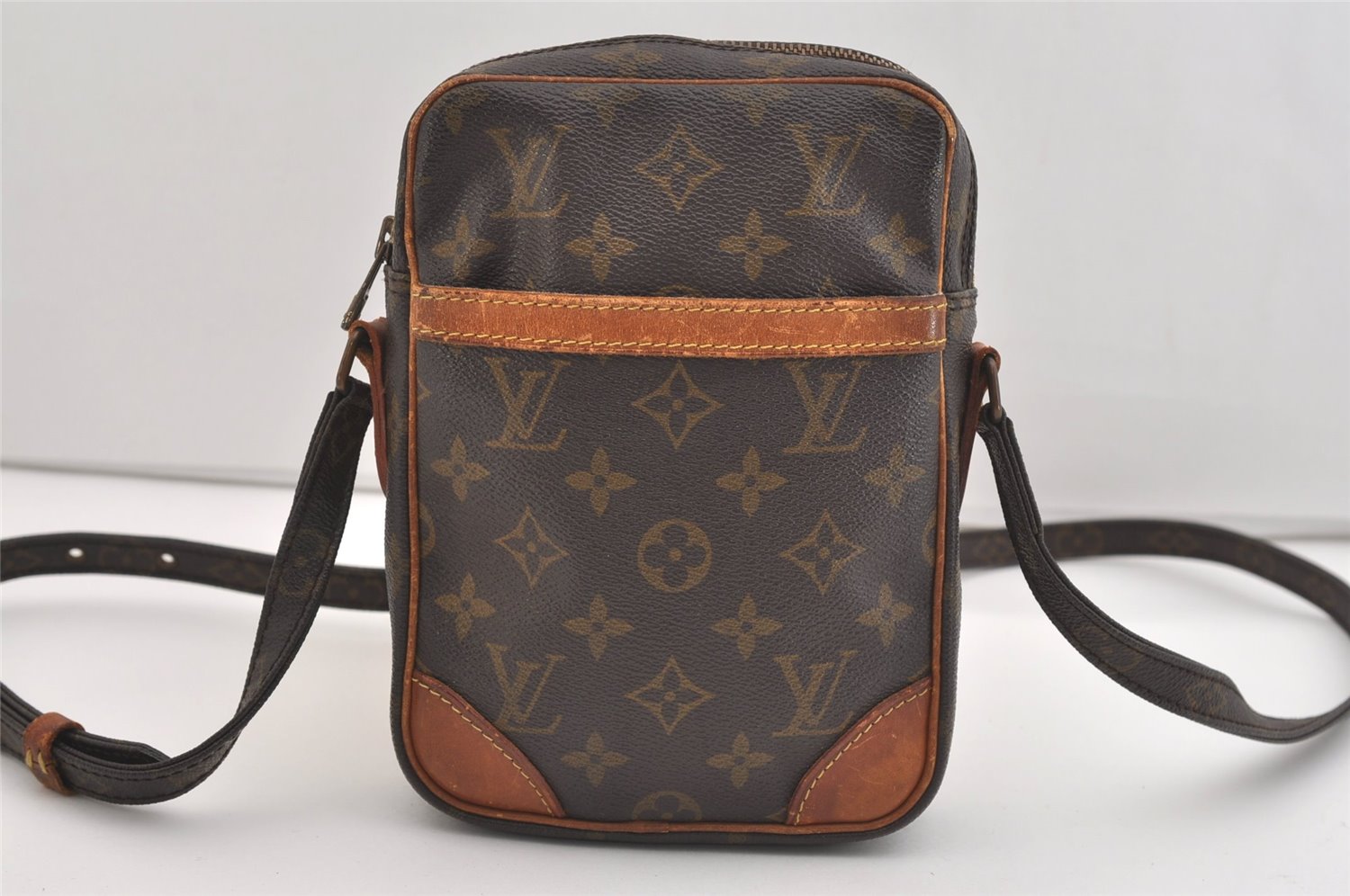 Authentic Louis Vuitton Monogram Danube Shoulder Cross Body Bag M45266 LV 6558J