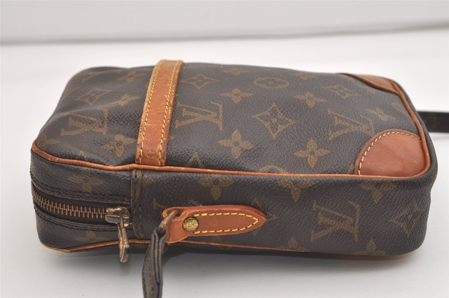 Authentic Louis Vuitton Monogram Danube Shoulder Cross Body Bag M45266 LV 6558J