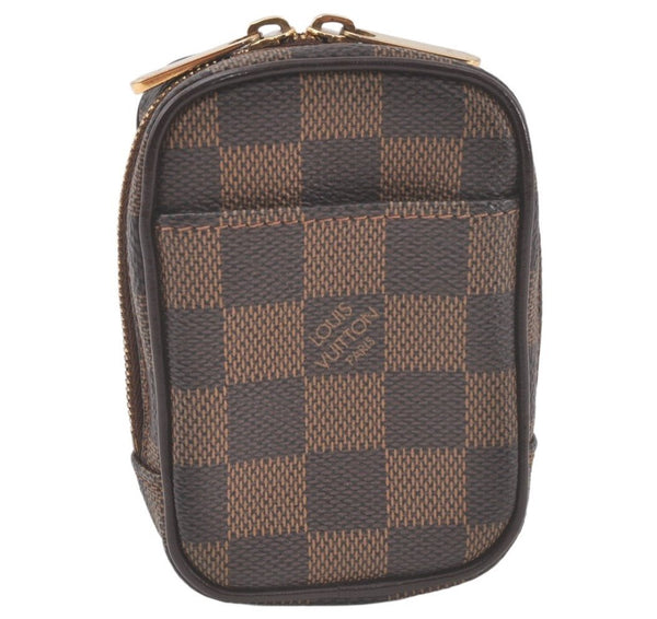 Authentic Louis Vuitton Damier Etui Okapi PM Camera Case Pouch N61738 LV 6558K