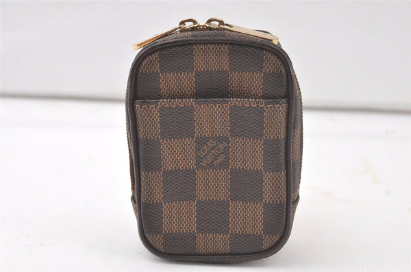 Authentic Louis Vuitton Damier Etui Okapi PM Camera Case Pouch N61738 LV 6558K