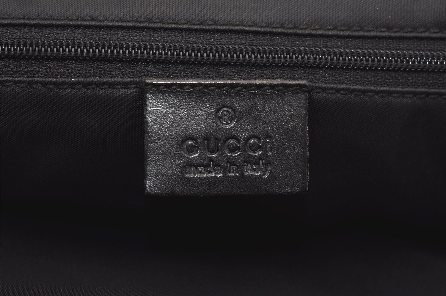 Authentic GUCCI Jackie Hand Tote Bag GG Canvas Leather 0021064 Black 6559I