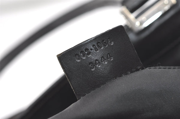 Authentic GUCCI Jackie Hand Tote Bag GG Canvas Leather 0021064 Black 6559I