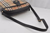 Authentic Burberrys Nova Check Shoulder Cross Bag Canvas Leather Beige 6559J